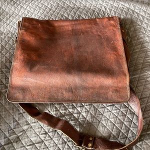 Leather Messenger Bag
